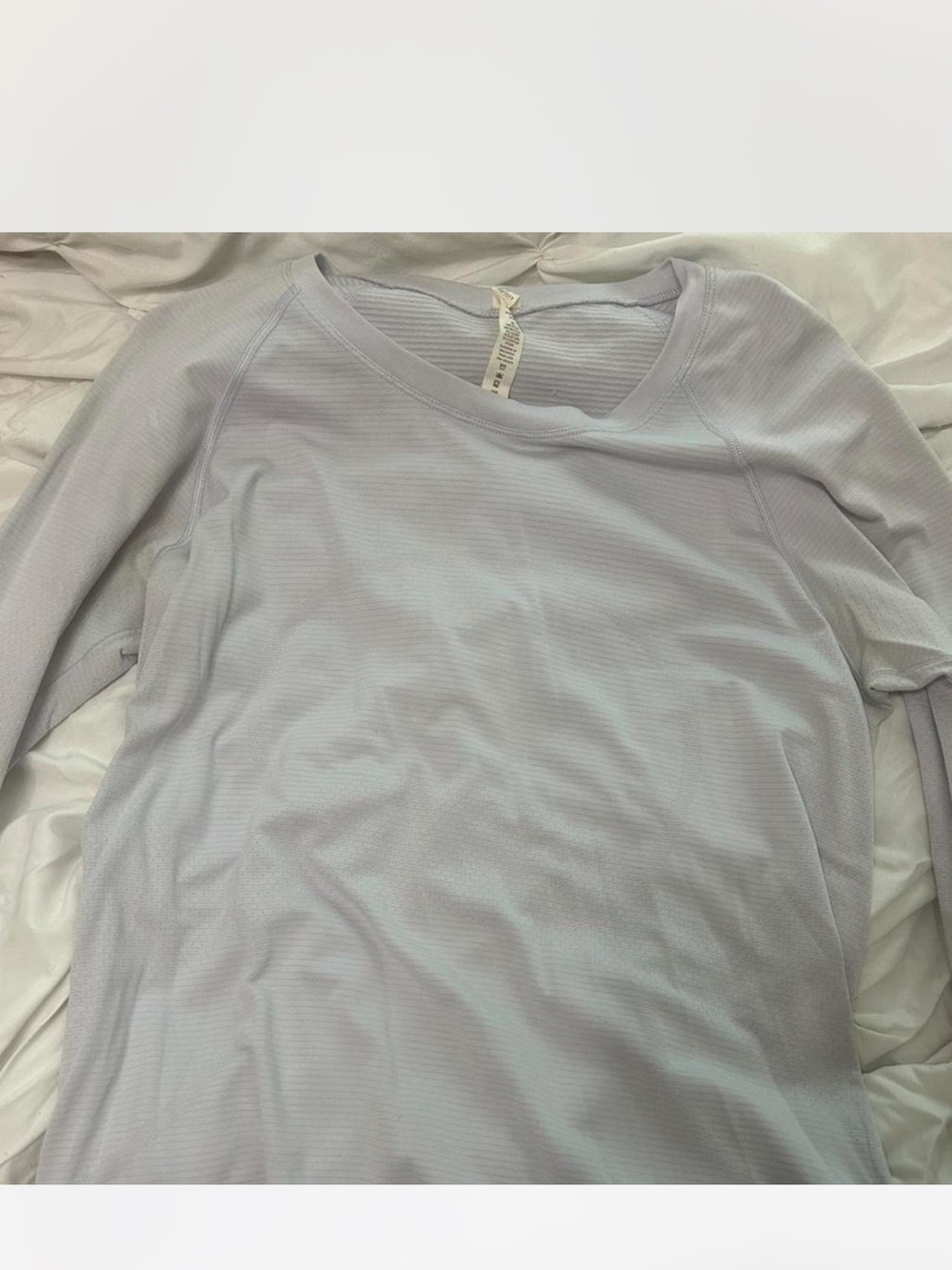 Lululemon Light Lavender Long Sleeve Crewneck Top